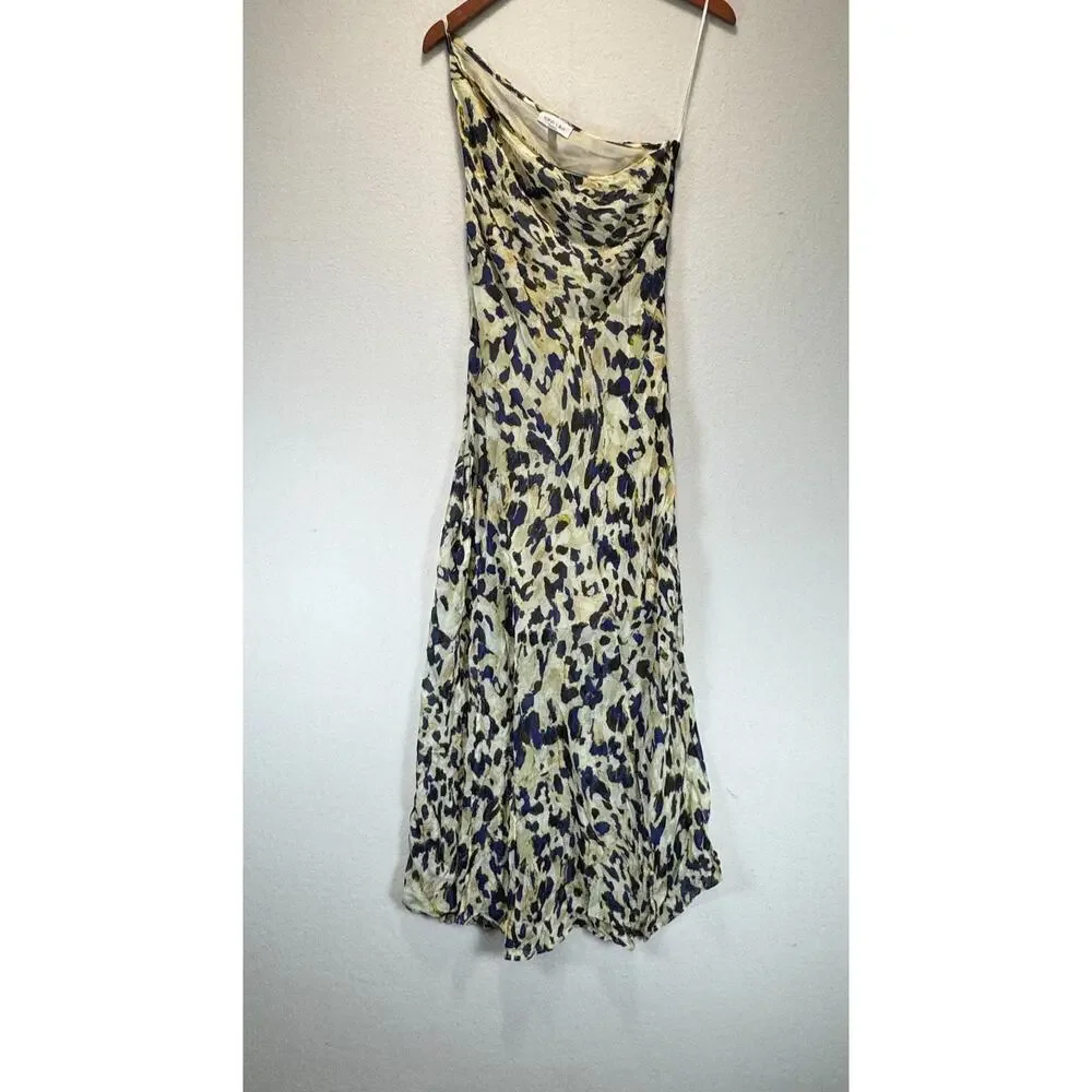 shona joy Kinetic Asymmetric Panel Abstract Eutopian Dress, Size 8, Rt. $420 - Picture 4 of 11